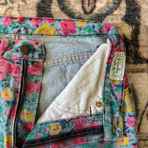 United Colors Of Benetton Floral High Rise Jeans - Multicolor - Picture 10 of 12